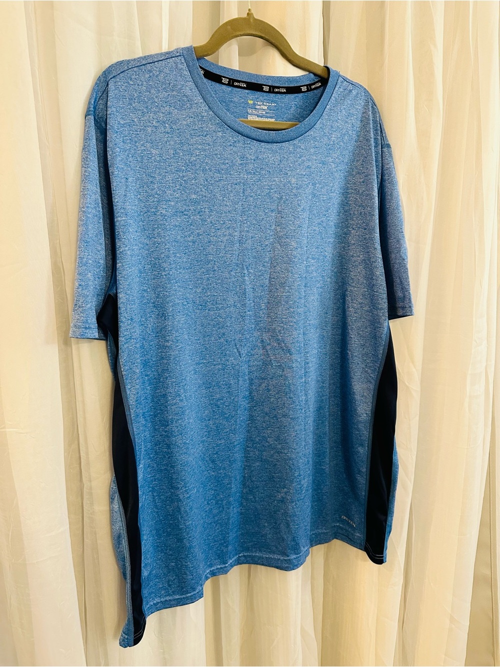 Tek Gear DryTEK Men's Performance Crew Neck Shirt - Blue